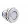 Indicator: LED | flat | white | 12VDC | 12VAC | Ø22mm | brass | Body: silver фото 8