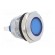Indicator: LED | flat | blue | 24VDC | 24VAC | Ø16mm | brass | Body: silver image 8
