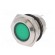 Indicator: LED | flat | green | 24VDC | 24VAC | Ø16mm | brass | Body: silver image 2
