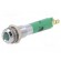 Indicator: LED | superflat | green | 24VDC | Ø6mm | IP40 | metal,plastic paveikslėlis 1