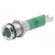 Indicator: LED | superflat | green | 24VDC | Ø8mm | IP40 | metal,plastic image 1