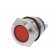 Indicator: LED | flat | 12VDC | 12VAC | Cutout: Ø19mm | screw | brass фото 2