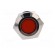 Indicator: LED | flat | red | 12VDC | 12VAC | Ø22mm | screw | brass фото 9