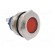 Indicator: LED | flat | red | 12VDC | 12VAC | Ø22mm | screw | brass image 8