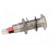 Indicator: LED | flat | red | 24÷28VDC | Ø8.1mm | IP67 | stainless steel фото 7