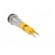 Indicator: LED | superflat | yellow | 12VDC | Ø8mm | IP40 | metal,plastic фото 4