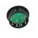 Indicator: LED | prominent | green | Ø25.65mm | for PCB | plastic image 5