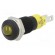 Indicator: LED | prominent | yellow | 12÷14VDC | Ø8.2mm | IP40 | metal image 1