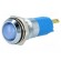 Indicator: LED | recessed | blue | 24÷28VDC | 24÷28VAC | Ø14.2mm | IP67 image 1