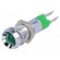 Indicator: LED | recessed | 24÷28VDC | Cutout: Ø8.2mm | IP67 | metal image 1