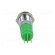 Indicator: LED | recessed | green | 12÷14VDC | 12÷14VAC | Ø14.2mm | IP67 image 5