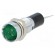 Indicator: LED | recessed | 12VDC | Cutout: Ø8mm | for PCB | brass paveikslėlis 1