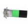 Indicator: LED | recessed | green | 230VDC | 230VAC | Ø22.2mm | IP67 image 3