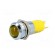 Indicator: LED | recessed | yellow | 24÷28VDC | Ø14.2mm | IP67 | metal image 2
