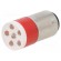 LED lamp | red | BA15D | 24÷28VDC | 24÷28VAC | -20÷60°C | Mat: plastic image 1