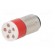 LED lamp | red | BA15D | 24÷28VDC | 24÷28VAC | -20÷60°C | Mat: plastic image 2
