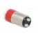 LED lamp | red | BA15D | 24÷28VDC | 24÷28VAC | -20÷60°C | Mat: plastic image 4