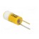 LED lamp | yellow | BI-PIN | 24VDC | -20÷60°C | Mat: plastic | 4.5mm image 4