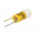 LED lamp | yellow | BI-PIN | 24VDC | -20÷60°C | Mat: plastic | 4.5mm image 6