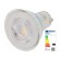 LED lamp | neutral white | GU10 | 230VAC | 230lm | P: 2.7W | 36° | 4000K paveikslėlis 1