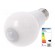 LED lamp | warm white | E27 | 230VAC | 806lm | P: 8W | 280° | 2700K image 1