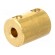 Adapter | brass | Øshaft: 4mm | copper | Shaft: smooth | Hole diam: 4mm image 1