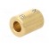 Adapter | brass | Øshaft: 6mm | copper | Shaft: smooth | Hole diam: 4mm image 2