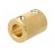 Adapter | brass | Øshaft: 6mm | copper | Shaft: smooth | Hole diam: 6mm фото 2