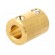 Adapter | brass | Øshaft: 6mm | copper | Shaft: smooth | Hole diam: 6mm фото 1