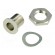 Adjusting element | nickel plated steel | Øshaft: 6mm | silver paveikslėlis 1