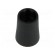 Knob | conical | thermoplastic | Øshaft: 6mm | Ø12x17mm | black | push-in фото 1