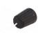 Knob | conical,with pointer | ABS | Øshaft: 6mm | Ø13.5x17.1mm | black image 2