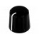 Knob | conical,with pointer | ABS | Øshaft: 6mm | Ø18.5x17.1mm | black image 1