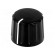 Knob | conical,with pointer | ABS | Øshaft: 6mm | Ø21.5x17.1mm | black image 1