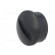 Knob | miniature | plastic | Øshaft: 6mm | Ø12x3mm | black | push-in фото 2