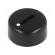 Knob | miniature | plastic | Øshaft: 6mm | Ø12x4.5mm | black | push-in фото 1