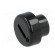 Knob | miniature | plastic | Øshaft: 6mm | Ø12x4.5mm | black | push-in image 2