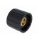 Knob | polyamide | Øshaft: 6mm | Ø21x17.5mm | black | Shaft: smooth image 4