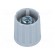 Knob | polyamide | Øshaft: 6mm | Ø15x16.3mm | grey | Shaft: smooth image 1