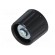 Knob | polyamide | Øshaft: 6mm | Ø21x17.5mm | black | Shaft: smooth image 2