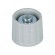 Knob | polyamide | Øshaft: 6mm | Ø21x17.5mm | grey | Shaft: smooth image 1