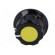 Knob | with flange | bakelite | Øshaft: 6.35mm | Ø16.5x11mm | yellow image 3