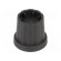 Knob | with flange | plastic | Øshaft: 4mm | Ø16.5x19.2mm | black image 1