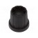 Knob | with flange | plastic | Øshaft: 6.35mm | Ø16.5x19.2mm | black image 1