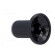 Knob | with flange | plastic | Øshaft: 6mm | Ø10x19mm | black | grey paveikslėlis 4