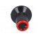 Knob | with flange | plastic | Øshaft: 6mm | Ø10x19mm | black | red image 9