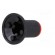 Knob | with flange | plastic | Øshaft: 6mm | Ø10x19mm | black | red image 6