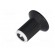 Knob | with flange | plastic | Øshaft: 6mm | Ø10x19mm | black | white image 2