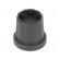 Knob | with flange | plastic | Øshaft: 6mm | Ø16.5x19.2mm | black image 1
