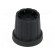 Knob | with flange | plastic | Øshaft: 6mm | Ø16.5x19.2mm | black image 1